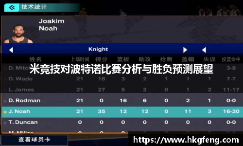 米竞技对波特诺比赛分析与胜负预测展望